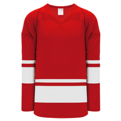 Athletic Knit (AK) H6400A-208 Adult Red/White League Hockey Jersey
