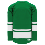 Athletic Knit (AK) H6400A-210 Adult Kelly Green/White League Hockey Jersey