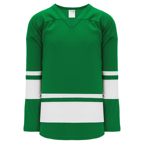 Athletic Knit (AK) H6400Y-210 Youth Kelly Green/White League Hockey Jersey