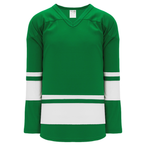 Athletic Knit (AK) H6400A-210 Adult Kelly Green/White League Hockey Jersey