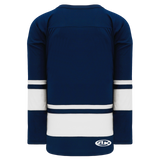 Athletic Knit (AK) H6400A-216 Adult Navy/White League Hockey Jersey