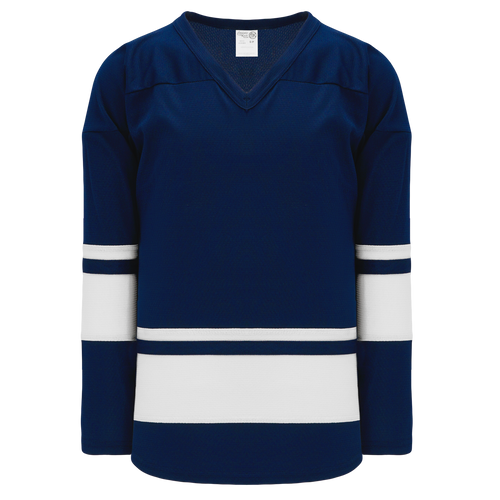 Athletic Knit (AK) H6400A-216 Adult Navy/White League Hockey Jersey - PSH Sports