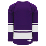 Athletic Knit (AK) H6400Y-220 Youth Purple/White League Hockey Jersey