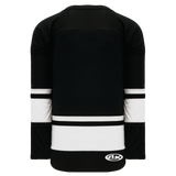 Athletic Knit (AK) H6400A-221 Adult Black/White League Hockey Jersey