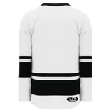 Athletic Knit (AK) H6400A-222 Adult White/Black League Hockey Jersey