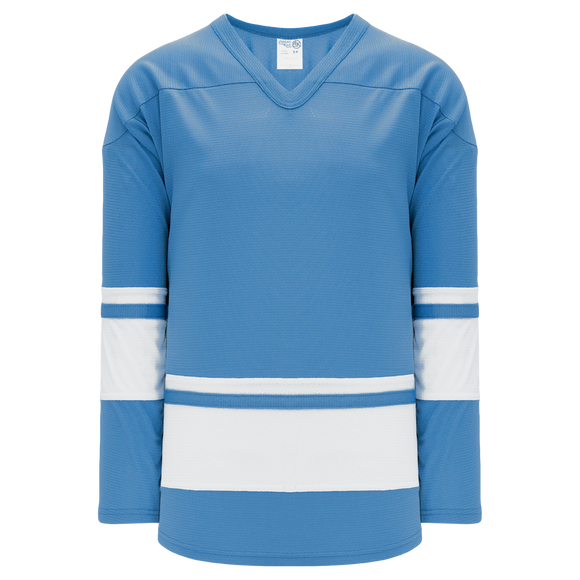 Athletic Knit (AK) H6400A-227 Adult Sky Blue/White League Hockey Jersey