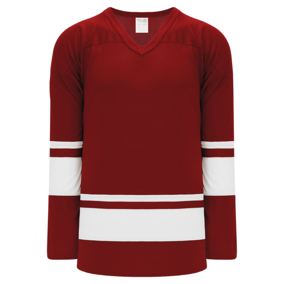 Athletic Knit (AK) H6400A-250 Adult AV Red/White League Hockey Jersey