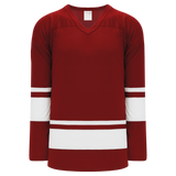 Athletic Knit (AK) H6400A-250 Adult AV Red/White League Hockey Jersey