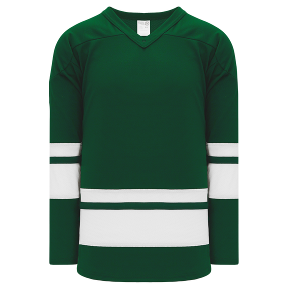 Athletic Knit (AK) H6400Y-260 Youth Dark Green/White League Hockey Jersey