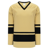 Athletic Knit (AK) H6400Y-282 Youth Vegas Gold/Black League Hockey Jersey