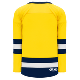 Athletic Knit (AK) H6500Y-255 Youth Maize/Navy/White League Hockey Jersey