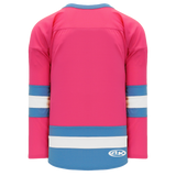 Athletic Knit (AK) H6500 Pink/Sky Blue/White League Hockey Jersey - PSH Sports
