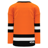 Athletic Knit (AK) H6500A-330 Adult Orange/Black/White League Hockey Jersey