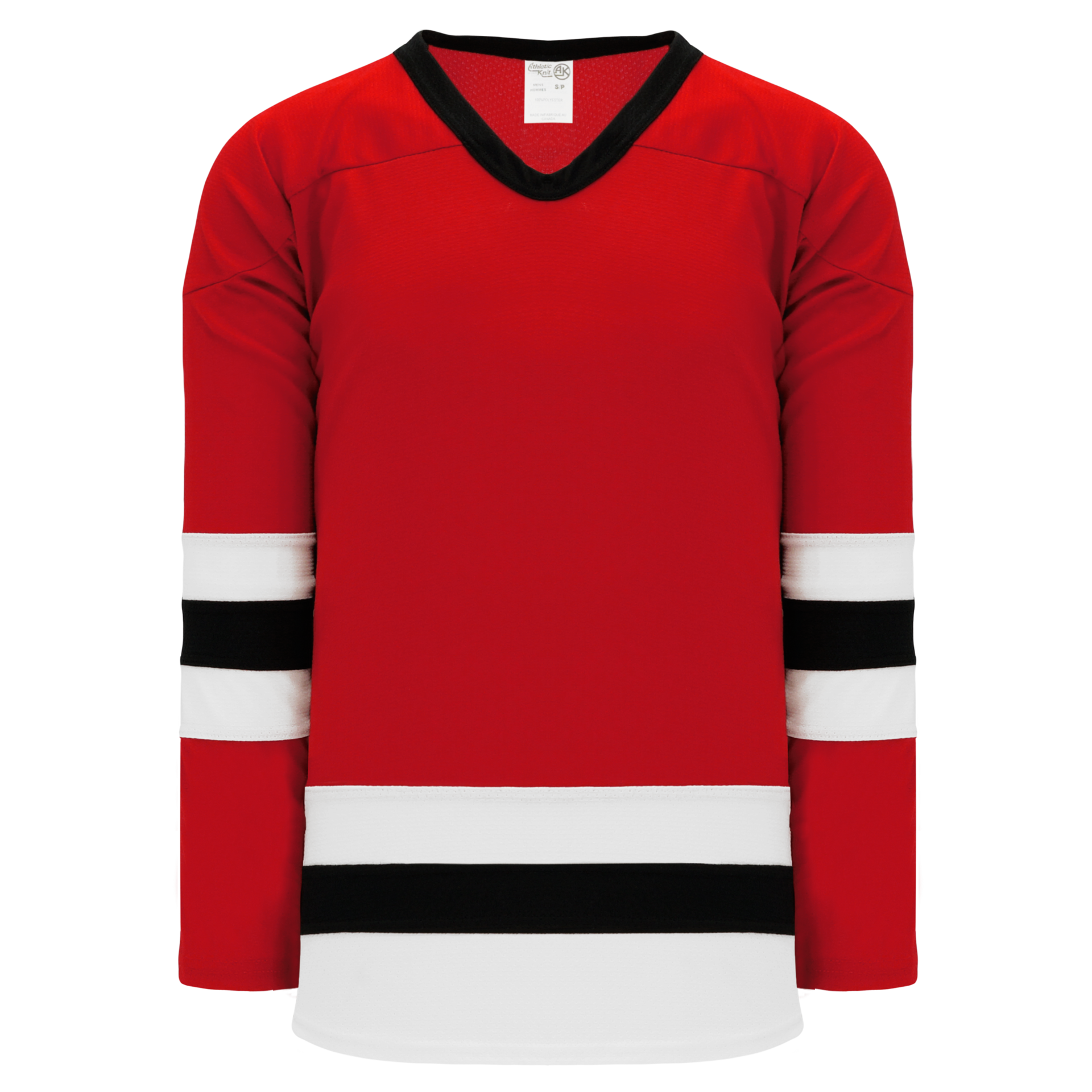 Vtg Hockey Jersey AK Athletic Knit Men's Long Sleeve Pullover USA