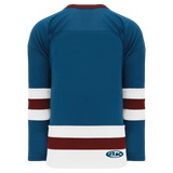 Athletic Knit (AK) H6500 Capital Blue/White/Cardinal Red League Hockey Jersey - PSH Sports