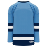 Athletic Knit (AK) H6500Y-475 Youth Sky Blue/Navy/White League Hockey Jersey