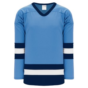 Athletic Knit AK H6500A 475 Adult Sky Blue Navy White League Hockey PSH Sports
