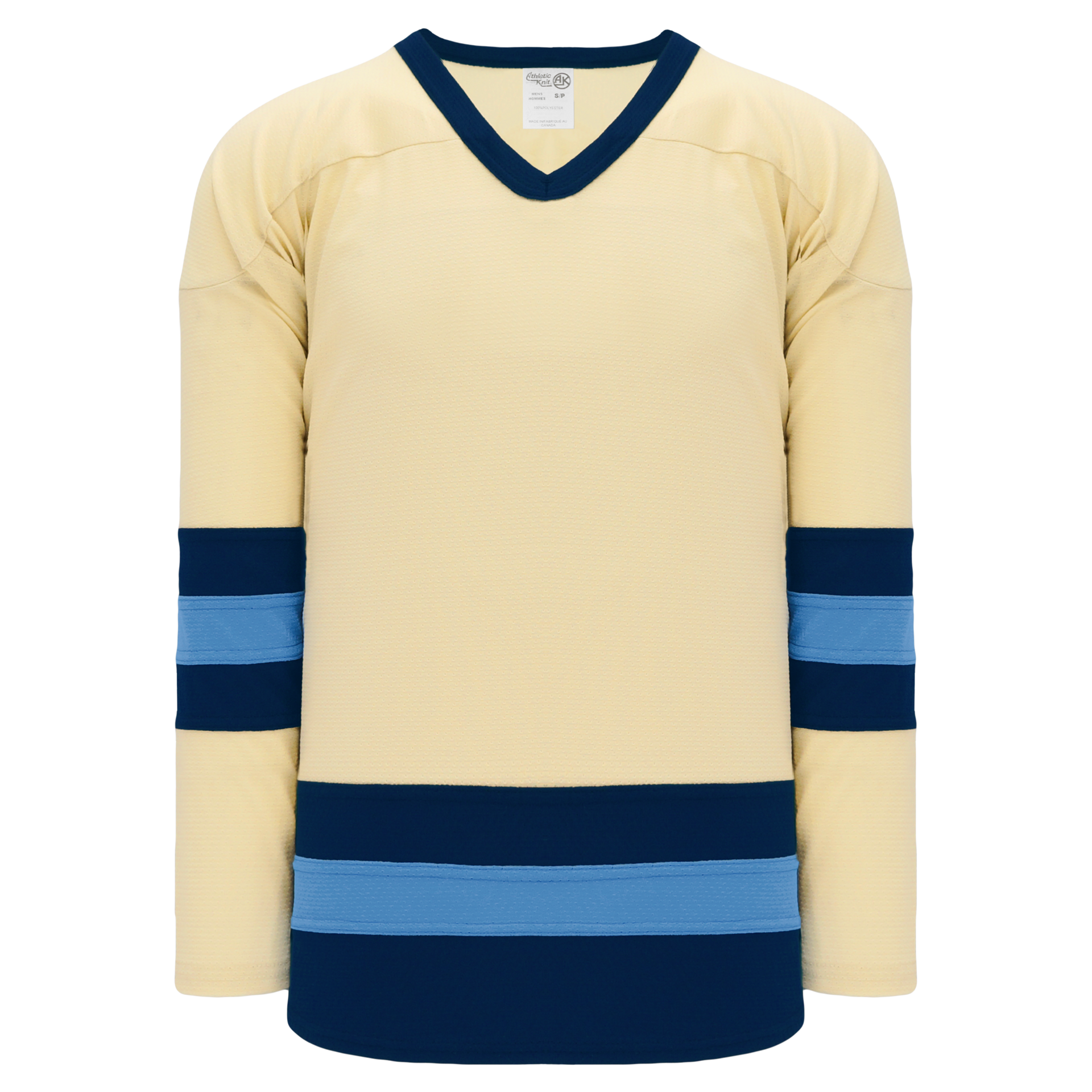Stadium Adult Hockey Jersey - Powder Blue/Navy/White