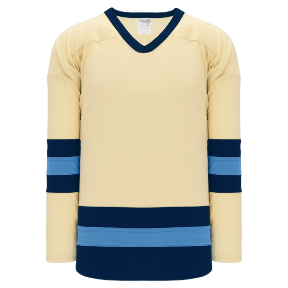 Athletic Knit (AK) H6500Y-545 Youth Sand/Navy/Sky Blue League Hockey Jersey