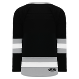 Athletic Knit (AK) H6500Y-918 Youth Black/Grey/White League Hockey Jersey