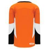 Athletic Knit (AK) H6600A-330 Adult Orange/Black/White League Hockey Jersey