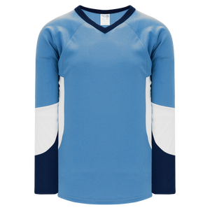 Athletic Knit (AK) H6600Y-475 Youth Sky Blue/Navy/White League Hockey Jersey