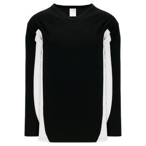 Athletic Knit (AK) H7100A-221 Adult Black/White Select Hockey Jersey