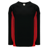 Athletic Knit (AK) H7100Y-249 Youth Black/Red Select Hockey Jersey