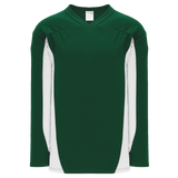 Athletic Knit (AK) H7100Y-260 Youth Dark Green/White Select Hockey Jersey
