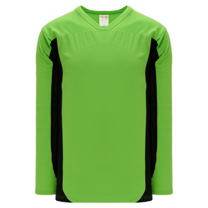 Athletic Knit (AK) H7100A-269 Adult Lime Green/Black Select Hockey Jersey