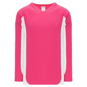 Athletic Knit (AK) H7100A-275 Pink/White Select Adult Hockey Jersey