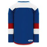 Athletic Knit (AK) H7400A-333 Adult Royal Blue/Red Select Hockey Jersey