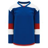 Athletic Knit (AK) H7400Y-333 Youth Royal Blue/Red Select Hockey Jersey