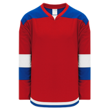 Athletic Knit (AK) H7400Y-344 Youth Red/Royal Blue Select Hockey Jersey