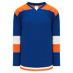 Athletic Knit (AK) H7400A-482 Adult Royal Blue/Orange Select Hockey Jersey