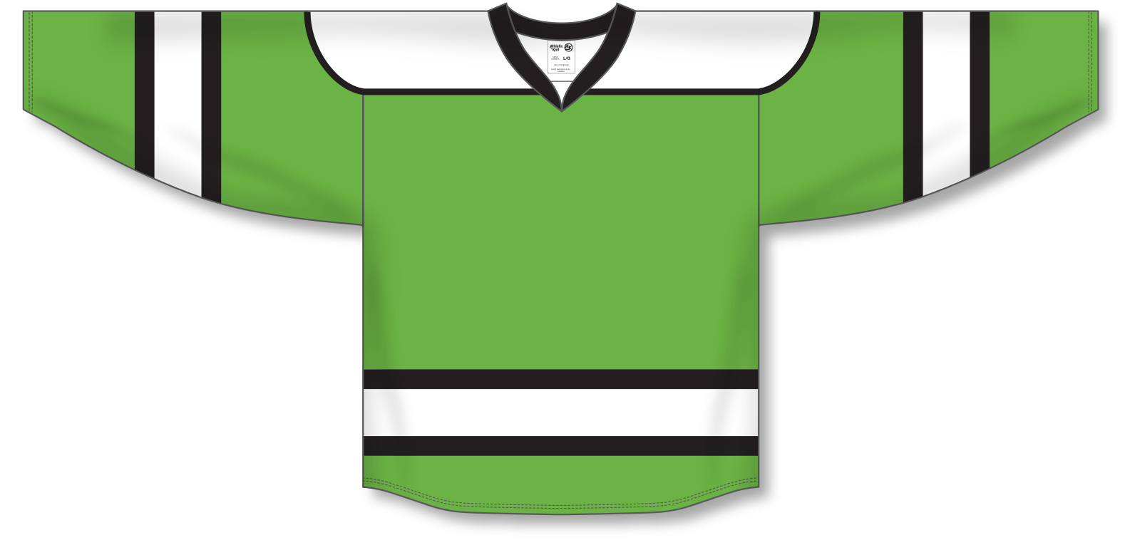 H500-001 Black/Green Blank hockey Designer Jerseys