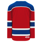 Athletic Knit (AK) H7500A-344 Adult Red/Royal Blue Select Hockey Jersey