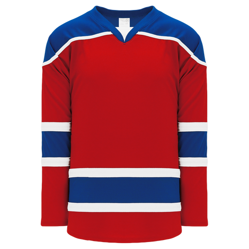 Athletic Knit (AK) H7500Y-344 Youth Red/Royal Blue Select Hockey Jersey - PSH Sports