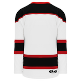 Athletic Knit (AK) H7500Y-415 Youth White/Black/Red Select Hockey Jersey