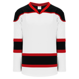 Athletic Knit (AK) H7500Y-415 Youth White/Black/Red Select Hockey Jersey