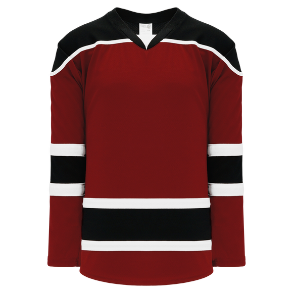 Athletic Knit (AK) H7500A-426 Adult AV Red/Black/White Select Hockey Jersey