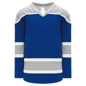 Athletic Knit (AK) H7500A-446 Adult Royal Blue/Grey Select Hockey Jersey