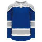 Athletic Knit (AK) H7500A-446 Adult Royal Blue/Grey Select Hockey Jersey