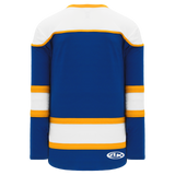 Athletic Knit (AK) H7500Y-447 Youth Royal Blue/White/Gold Select Hockey Jersey