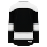 Athletic Knit (AK) H7500A-918 Adult Black/White/Grey Select Hockey Jersey