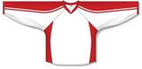 Athletic Knit (AK) H7600 White/Red Select Hockey Jersey - PSH Sports