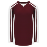 Athletic Knit (AK) H7600A-233 Adult Maroon/White Select Hockey Jersey
