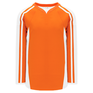Athletic Knit (AK) H7600A-238 Adult Orange/White Select Hockey Jersey