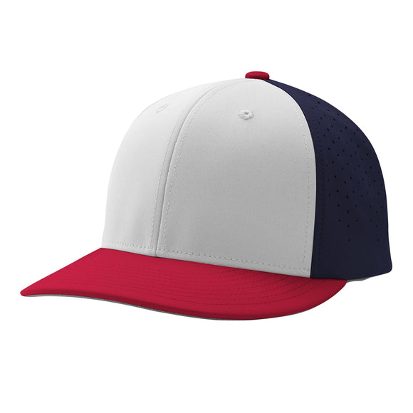 Champro HC1 Ultima White/Navy/Scarlet/Red Fitted Cap