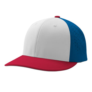 Champro HC1 Ultima White/Royal Blue/Scarlet/Red Fitted Cap